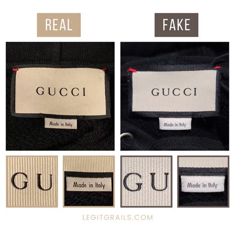 how to identify gucci hoodie